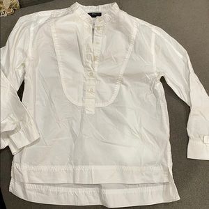 J Crew XSP white Long sleve T-Shirt